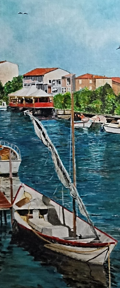 Boats harbour by Isabelle Lucas