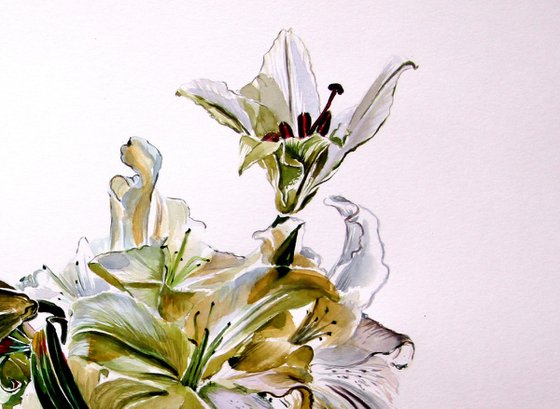 Bouquet of lily /Casa Blanca
