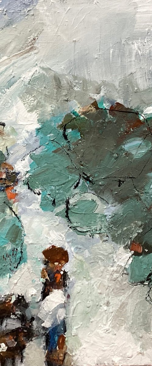 Winter: Walking the Dogs by Irene Wilkes