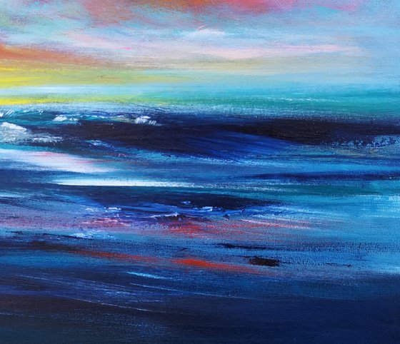 "You Are The Reason" - Cornish Seascape, Art, Skyscape