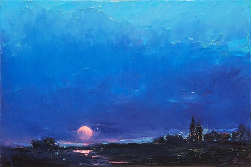 Moon river (120*80) Free shipping by Vitaliy Koriakin