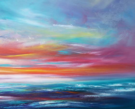 Contemplative Horizons II - seascape, emotional, panoramic