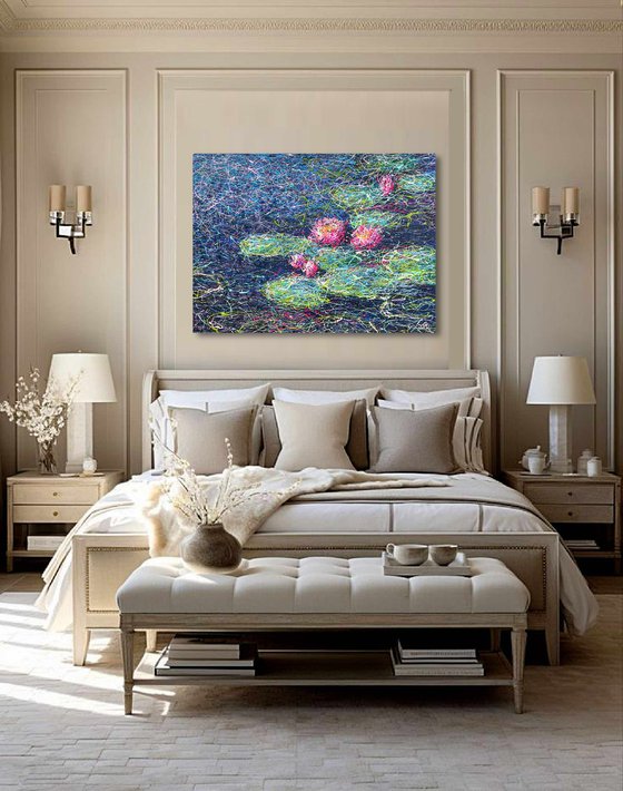 Pink Water lilies
