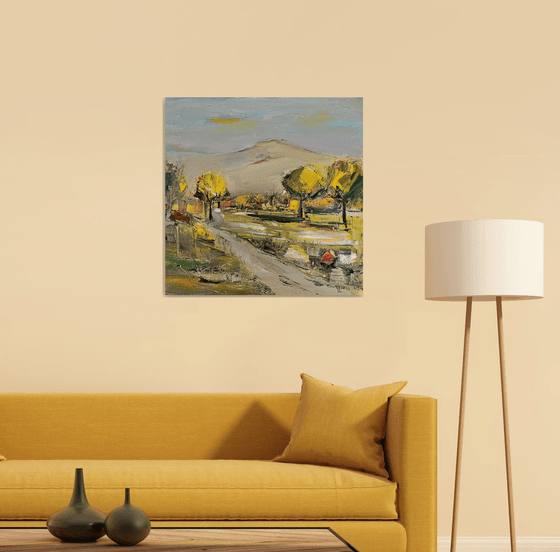 Autumn Road in the Foothills