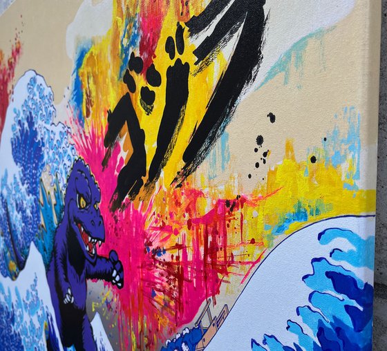 Godzilla Great Wave