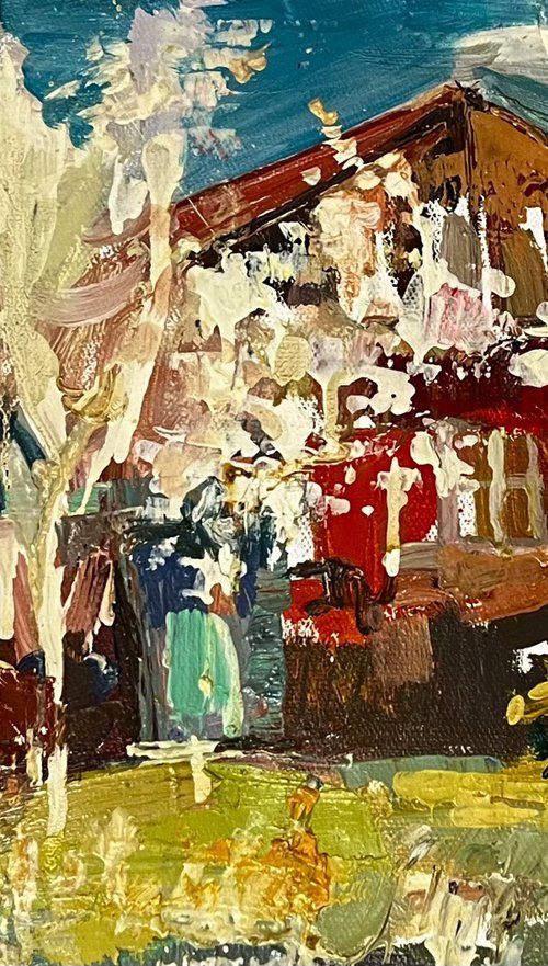 Houses with Red Roofs by Vahe Bagumyan