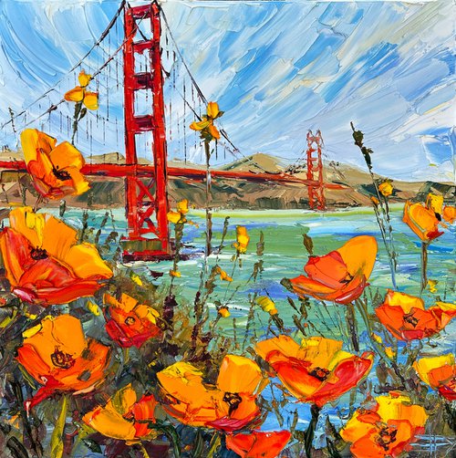 Golden Gate Poppy View by Lisa Elley