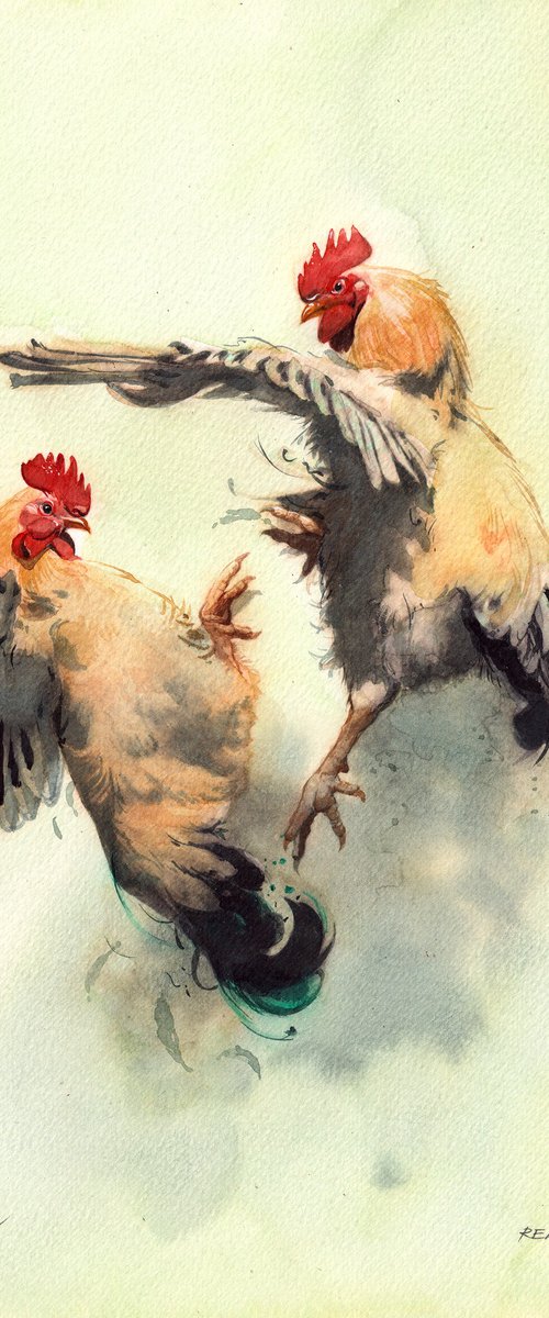 Rooster's battle by REME Jr.