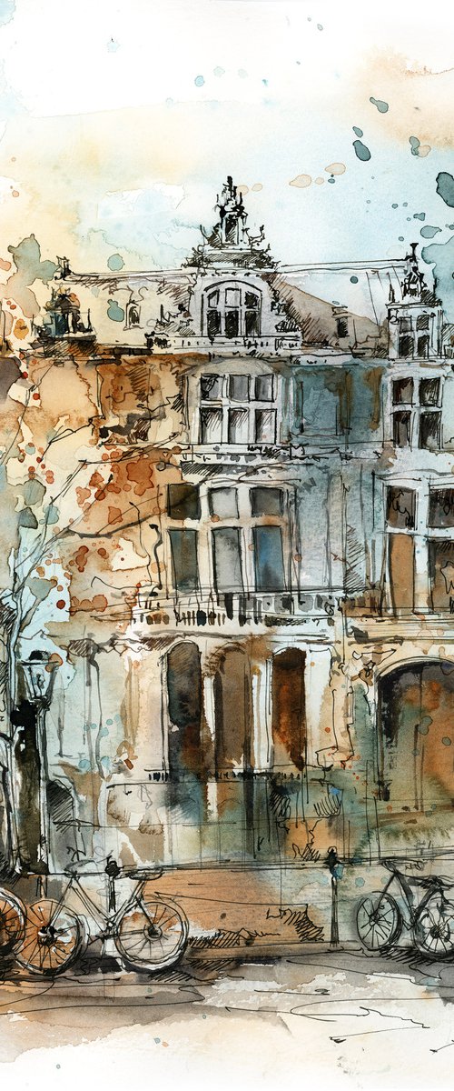 Amsterdam city scene by Sophie Rodionov