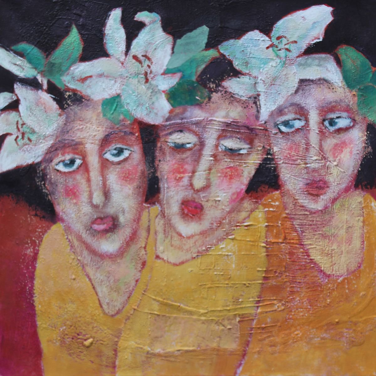Flower girls II by Yvonne Morell