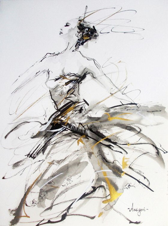 Ballerina  ink drawing series