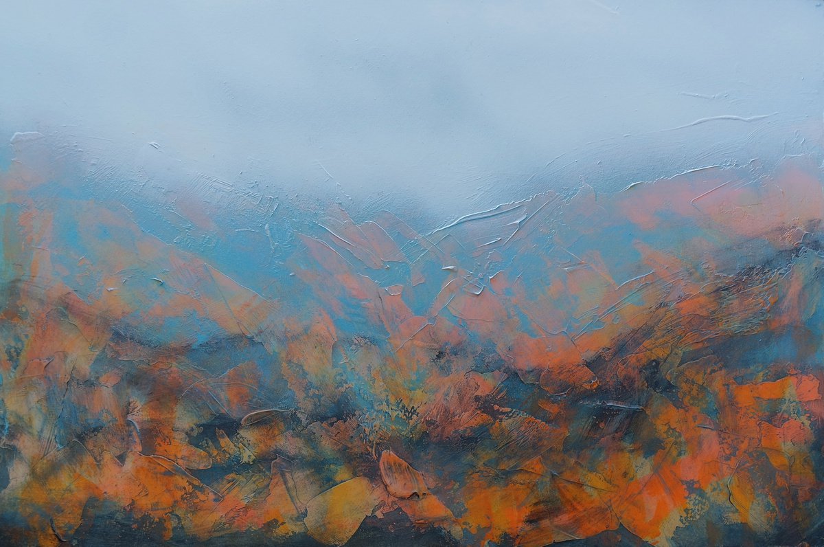 Abstract Landscape - Orange by Paul Edmondson