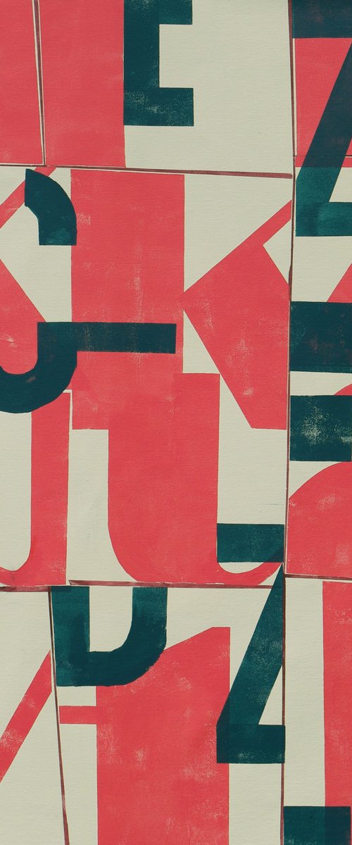 Typopop in Red by Ronald Hunter