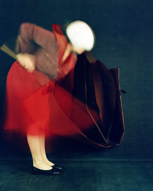 Red skirt by Tania Serket