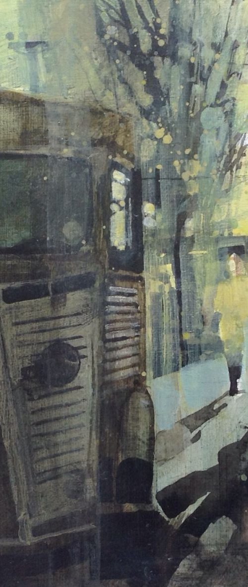 Paris on Thames. Citroen van, South Bank. 21 Mar by Julian Sutherland-Beatson