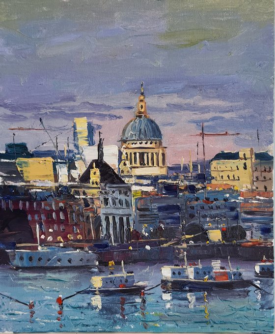 View of London with St Paul