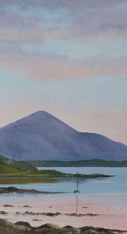 croagh patrick sunset by cathal o malley