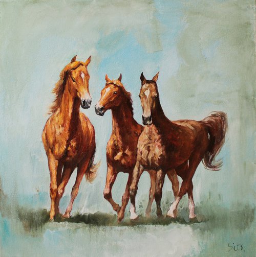 Horses II by Andrei Sitsko