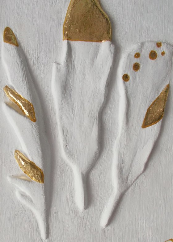 "Elegant feathers", set of 2