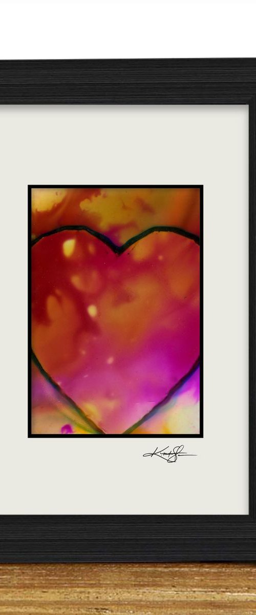 Fire Heart 2 - Abstract art by Kathy Morton Stanion by Kathy Morton Stanion