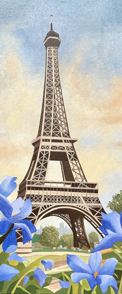 Eiffel Tower With Fleur-de-Lys by Jill Ann Harper