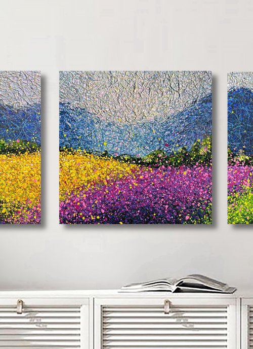 A Place Called Serenity - triptych by Nadiia Antoniuk