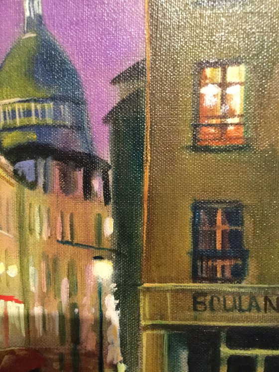 Paris Montmartre (linen canvas)