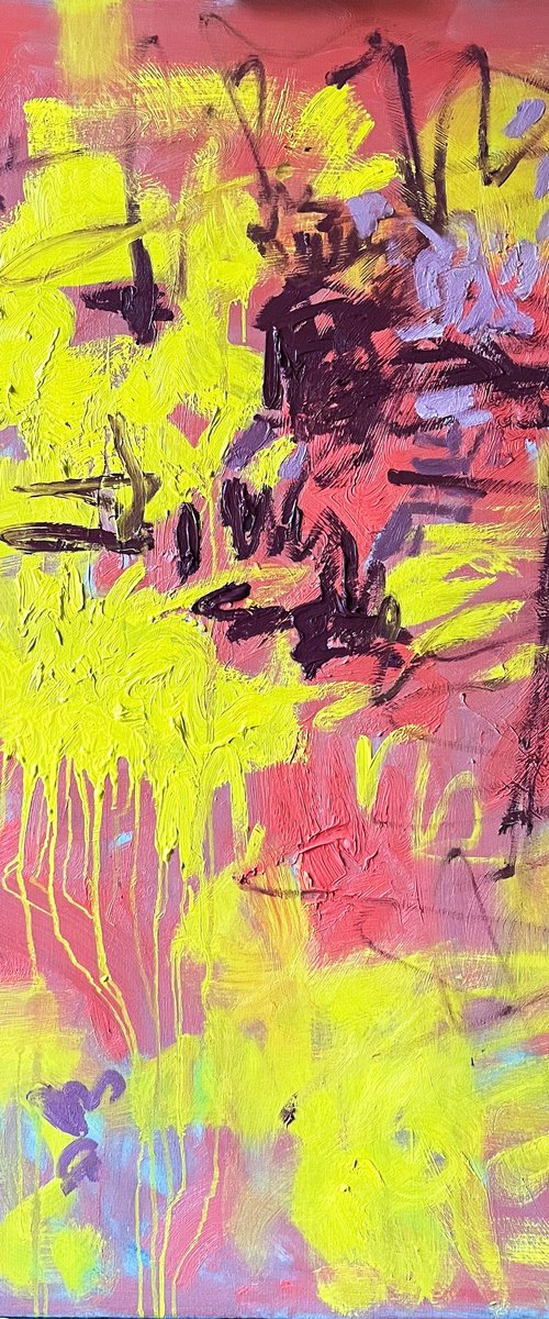 Abstract Oil Painting on Canvas "260123" by Elina Arbidane