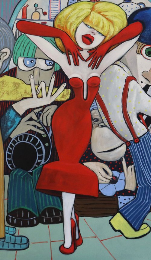 Lady in red by Ta Byrne