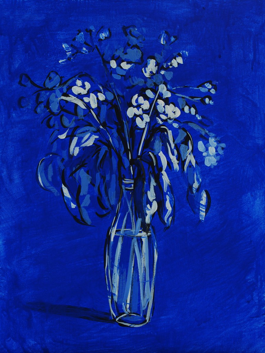Floral bouquet in blue by Alfia Koral