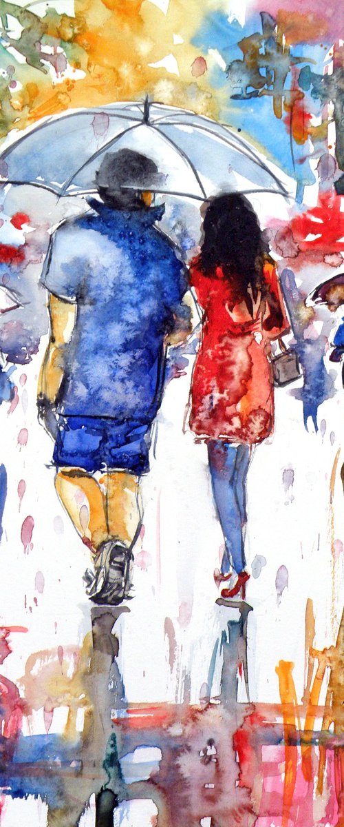 Walk in rain II by Kovács Anna Brigitta
