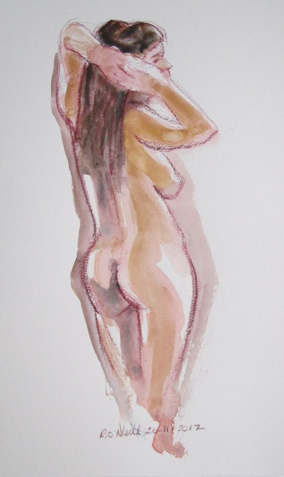 standing female nude