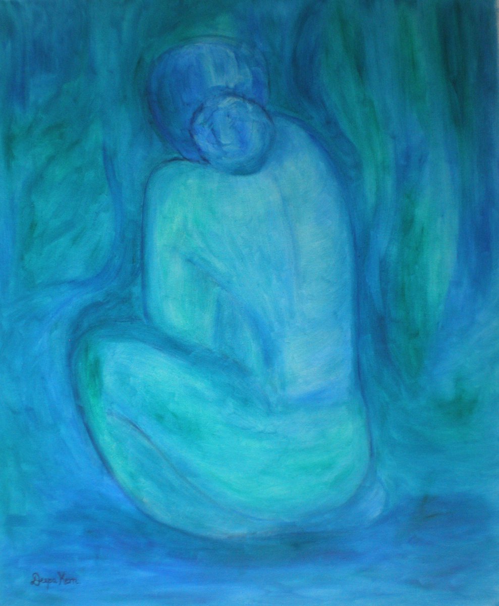 Woman in Blue by Deepa Kern
