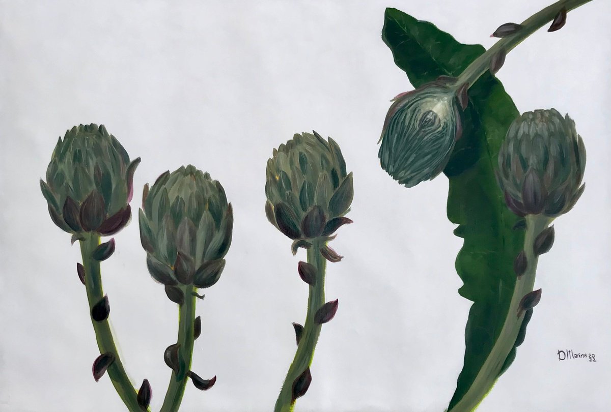 Artichokes by Marina Deryagina