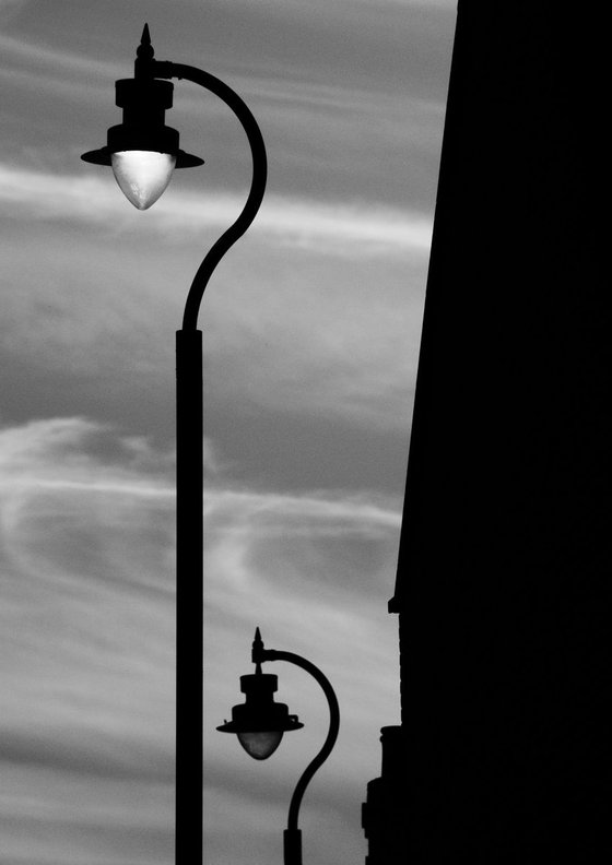 Streetlamps, London, UK.