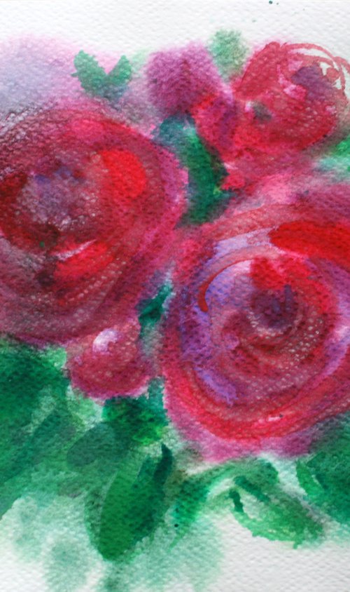 Flowes III  /  ORIGINAL PAINTING by Salana Art