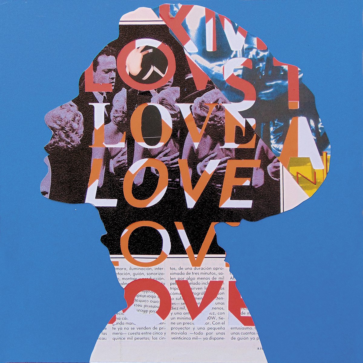 Portrait Collage By Manel Villalonga, 12 X 12", 191 Portrait, Original Artwork