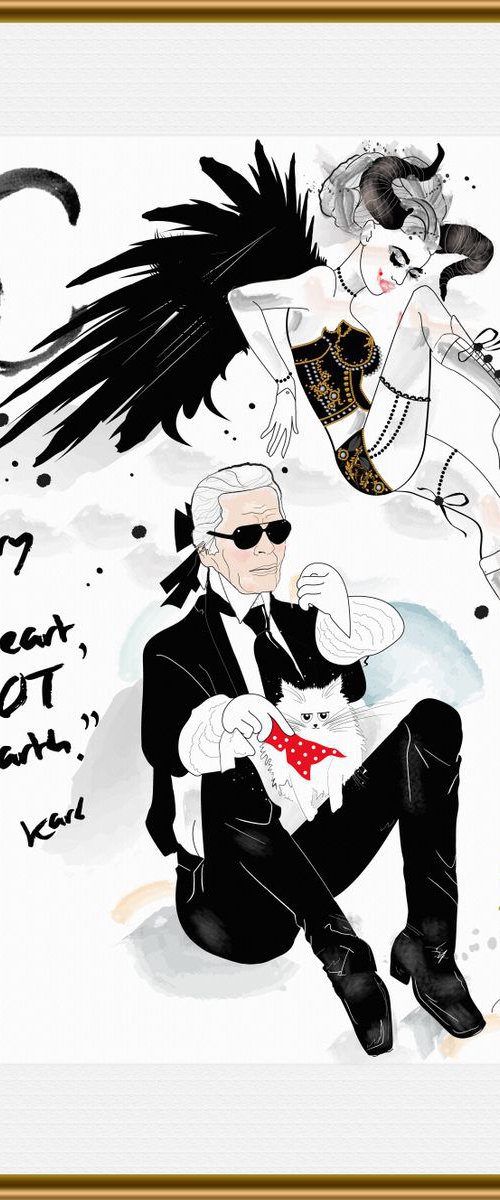 Karl Lagerfeld by Artemisia