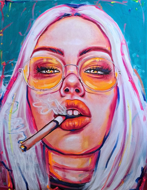 Golden smoke