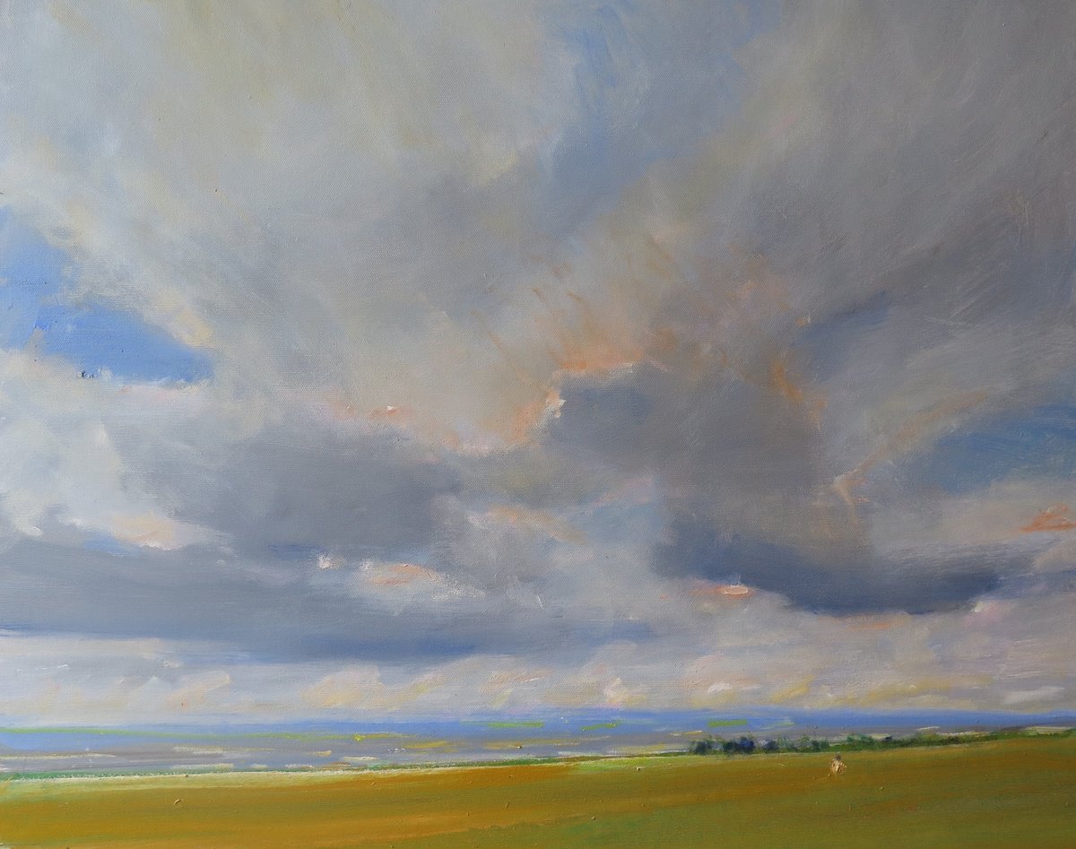Yorkshire Wolds, June 14 By Malcolm Ludvigsen, 30 X 24, Artwork For Sale On Artfinder