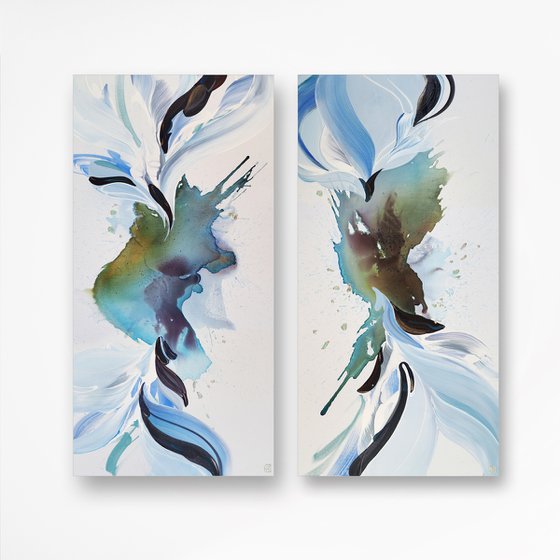 Above The Sky, Below The Sea Diptych