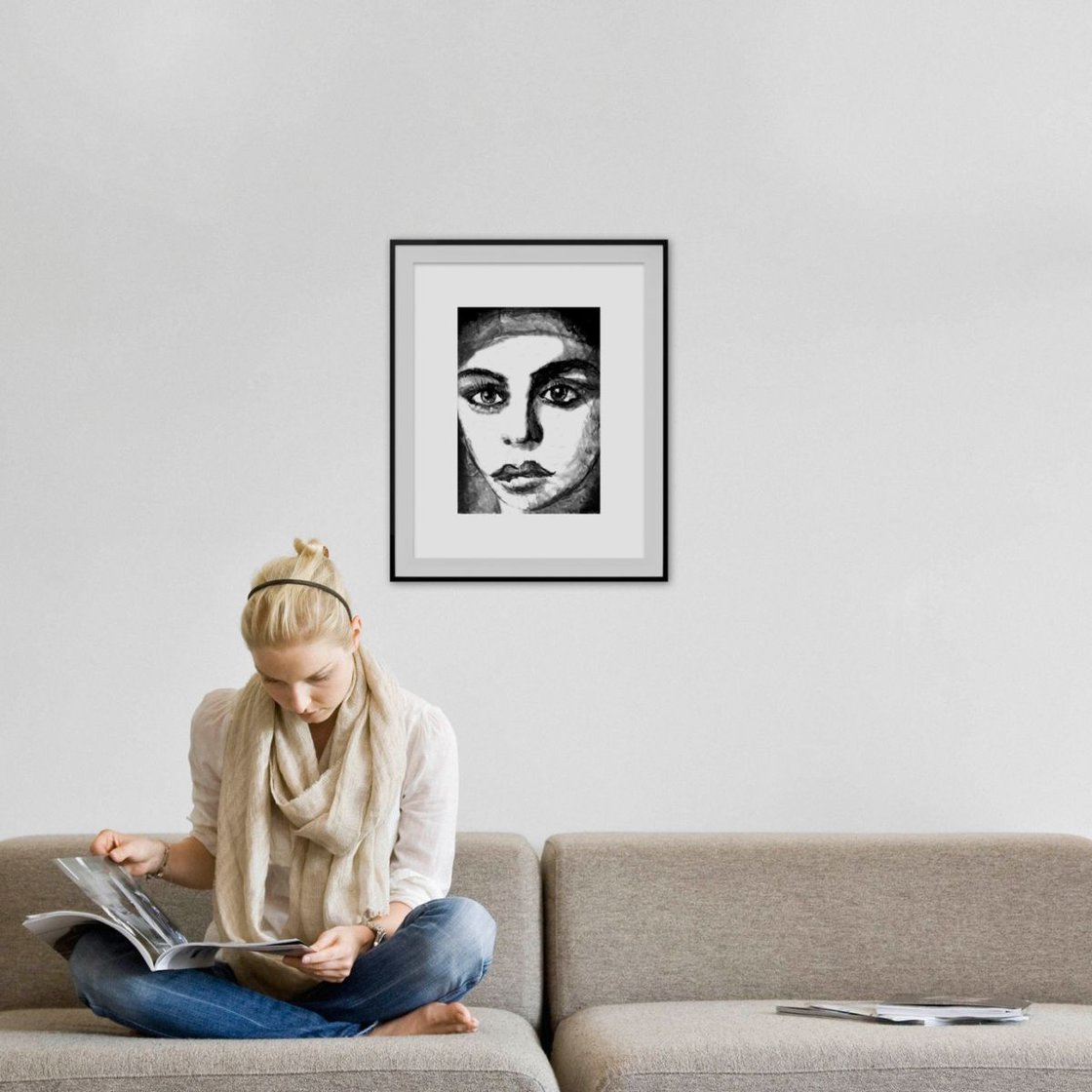 Portrait of a Moroccan Girl Painting by Alex Solodov | Artfinder