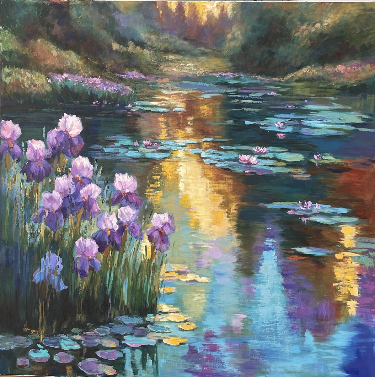 Dance Of Light By Anna Reznikova, 39 X 39, Artwork For Sale On Artfinder