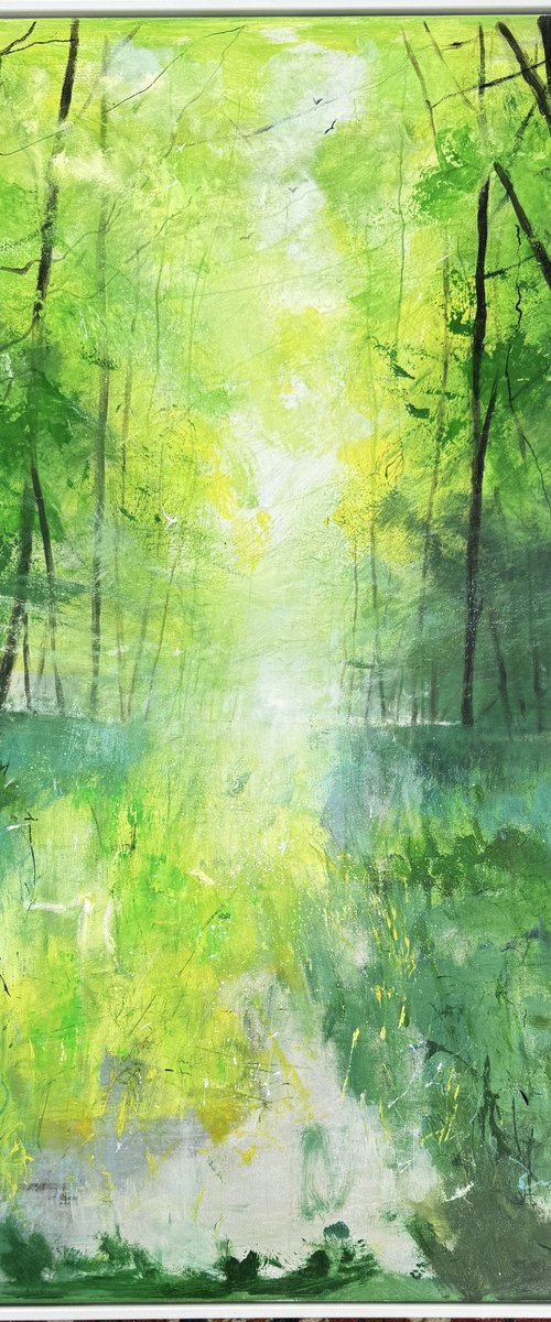 Misty Spring Woodland by Teresa Tanner