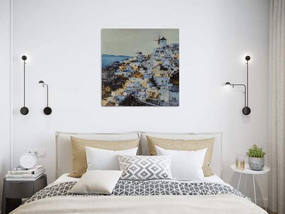 Santorini, Greece - Original landscape painting