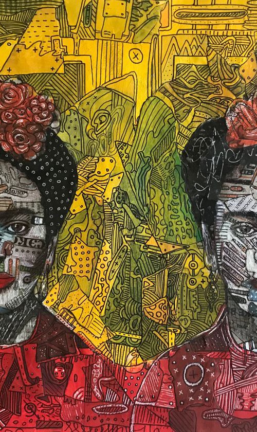Frida And her reflection in t by Pavel Kuragin