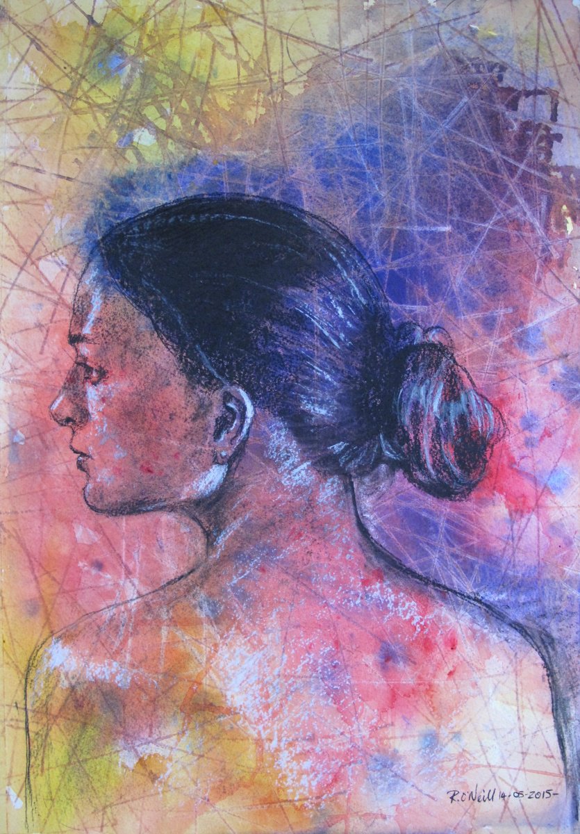 Portrait Of A Woman By Rory O - ?neill, 15 X 22, Artwork For Sale On Artfinder