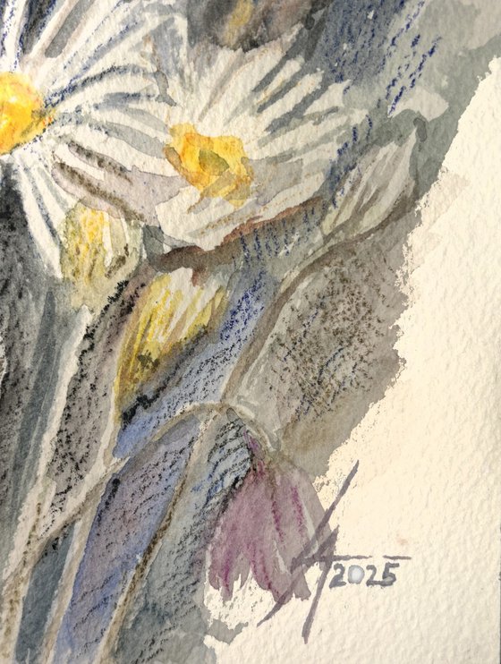 Summer embraces (Triptych)