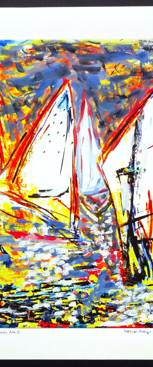Sailboats No.3 by Volker Mayr