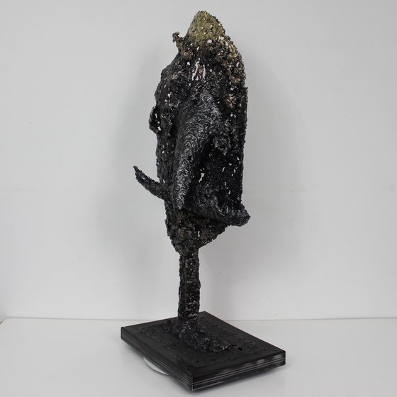 Metal Face Sculpture “Le Blond”